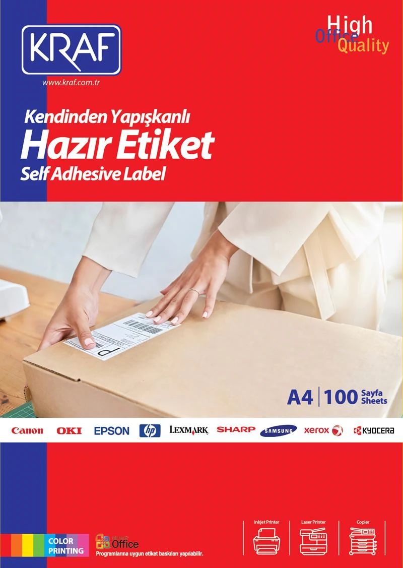 Kraf Laser Etiket Kf-2004 99.1 X 139 Mm