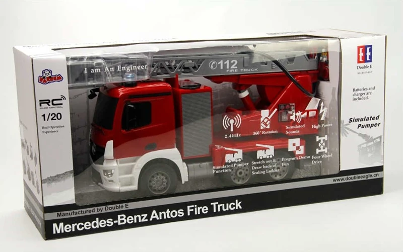 Vardem Mercedes Benz Kumandalı Ful Fonksiyon Şarjlı İtfaiye 7675