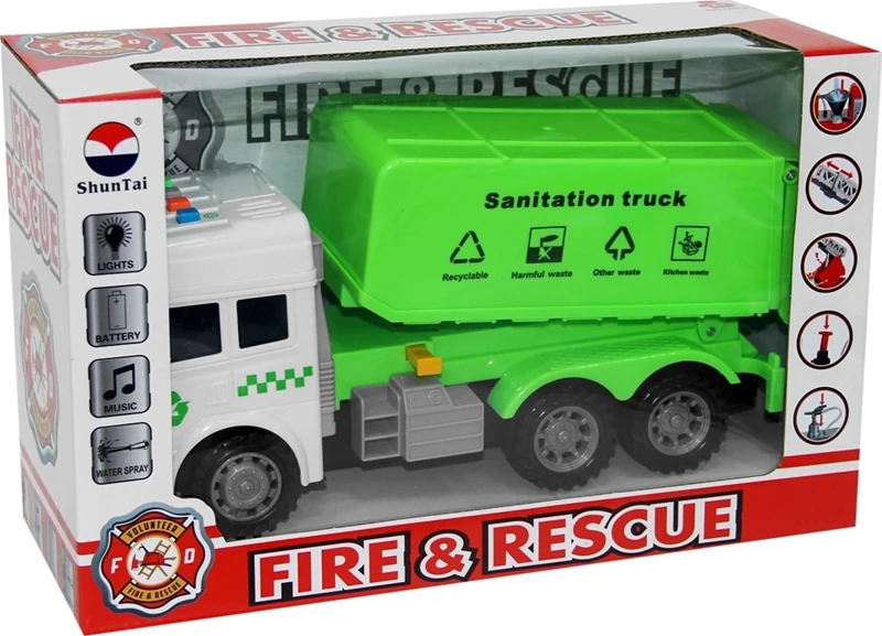 Canem Sh-9068 By.Kut.Sürt.Sesli Işıklı Çöp Kamyonu