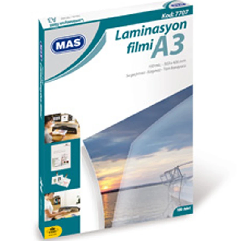 Mas Laminasyon Filmi 125 Mıc. A3 10 7707