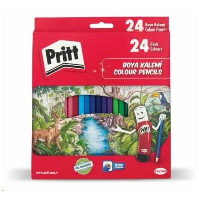 Pritt 1221351 24Renk Boya Kalemi Tam Boy 12*96