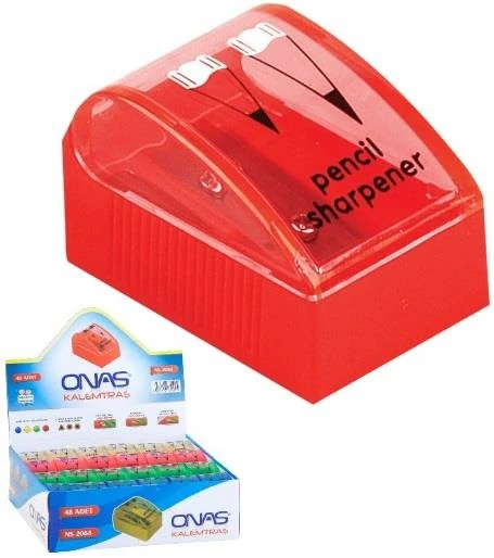 Onas Ns 2068-48 Çiftli Kapaklı Kalemtraş