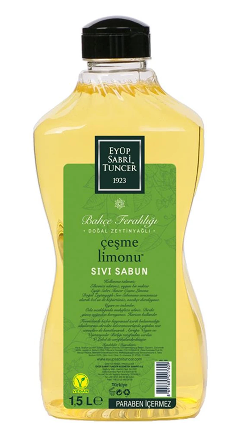 Eyüp Sabri Tuncer 1,5lt Ayvalık Zeytin Çiçeği Sıvı Sabun Doğal Zeytinyağlı