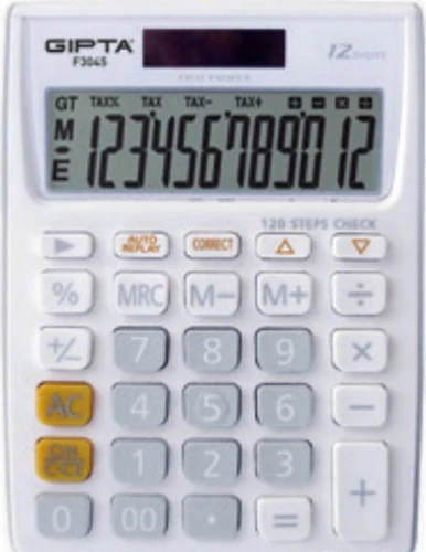 Gıpta F3045 Hesap Makinesi - 12 Hane Masa Tipi