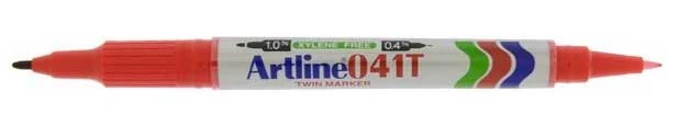 Artline Ek-041-K Çift Uçlu Asetat Markörü Kırmızı