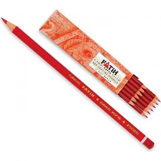 Fatih 12'li Kırmızı Kopya Kalemi