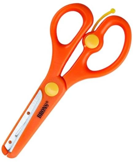 Brons Br-700 Öğrenci Makasi ~Yayli &Amp;Amp; Korumali~~700