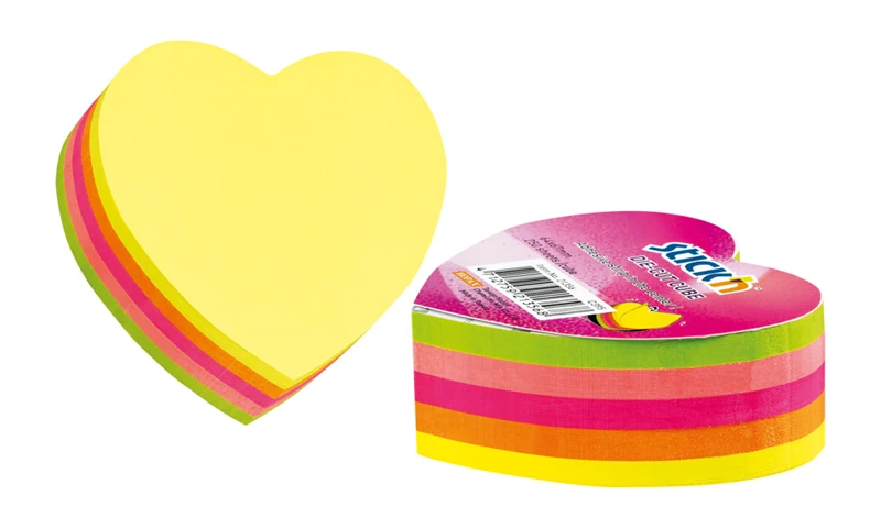 Gıpta 21356 Stıckn 67X67 Neon 5Rnk Kalp 250Yp