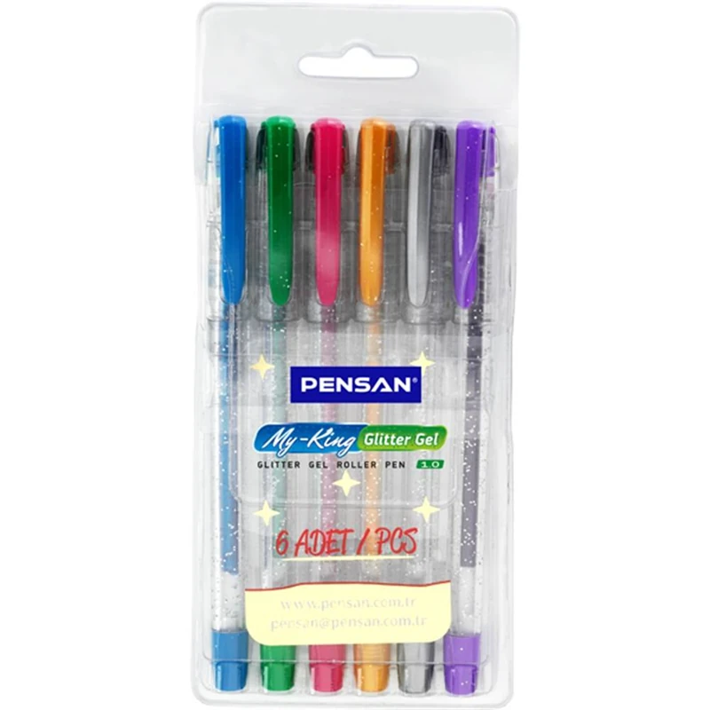 Pensan 02227 My-Kıng Simli Jel Kalem 6Lı