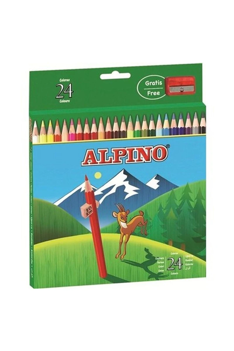 Alpıno 24 Renk 1/1 Kuru Boya Kalemi Al-658-6589