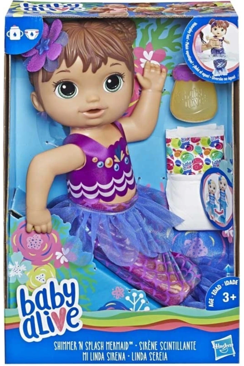 Hasbro E3691 Baby Alıve Deniz Kızı Bebeğim - Kumral*2