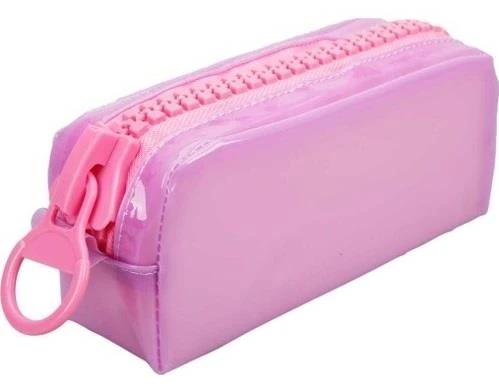 Vintage Label Kalem Kutusu Silikon Büyük Boy Zipper 2360