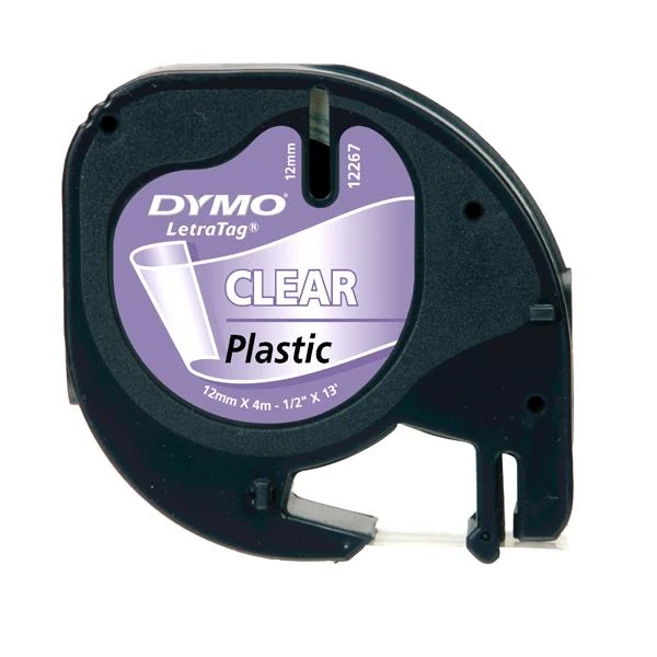 Dymo S0721530 Letra Plastik Şerit Şeffaf 12Mm*4Mt