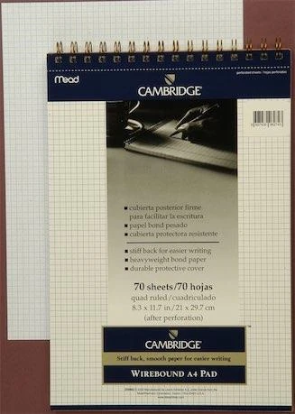 Mead 259882 Cambridge A/4 70Yp Kareli Beyaz