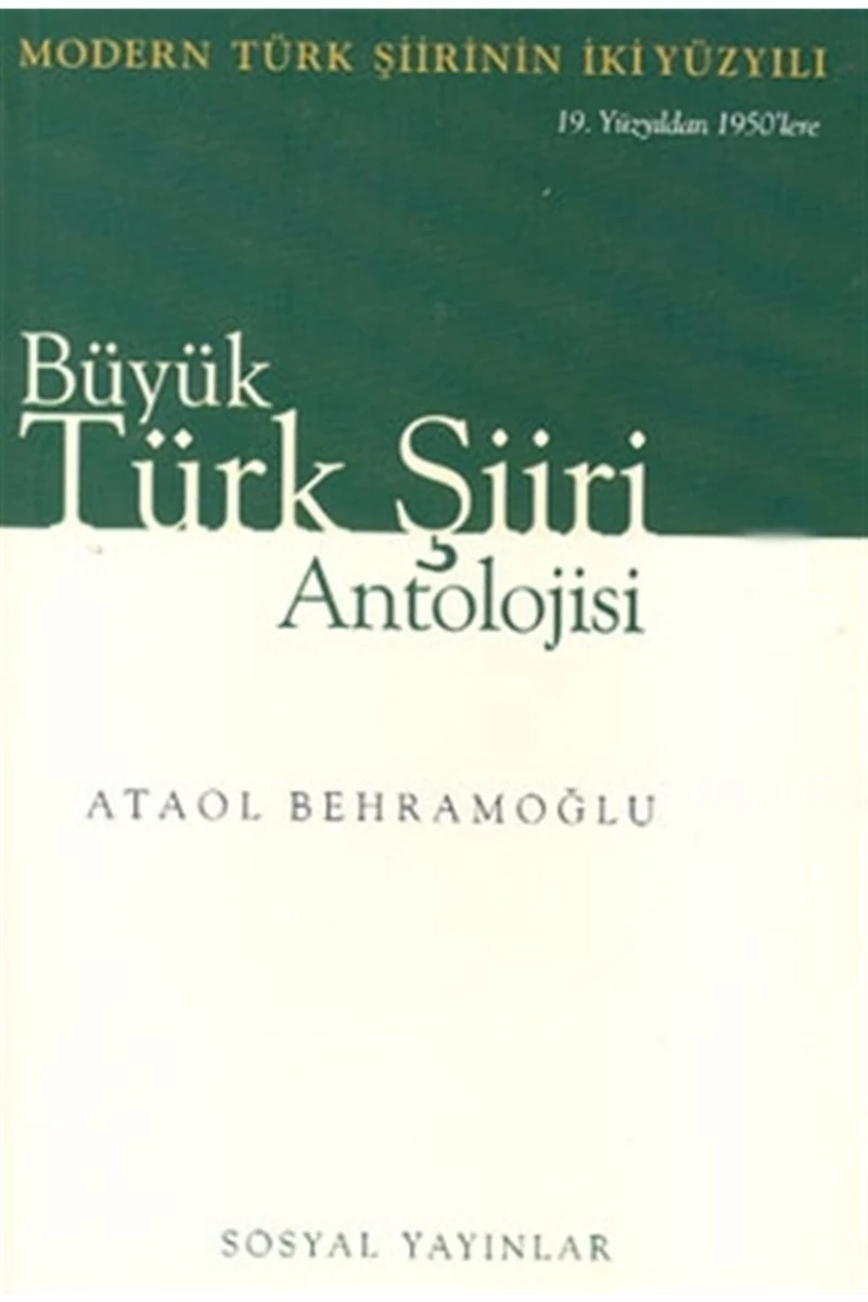Büyük Türk Şiiri Antolojisi (2 Cilt Takım) - - Ataol Behramoğlu Kitabı