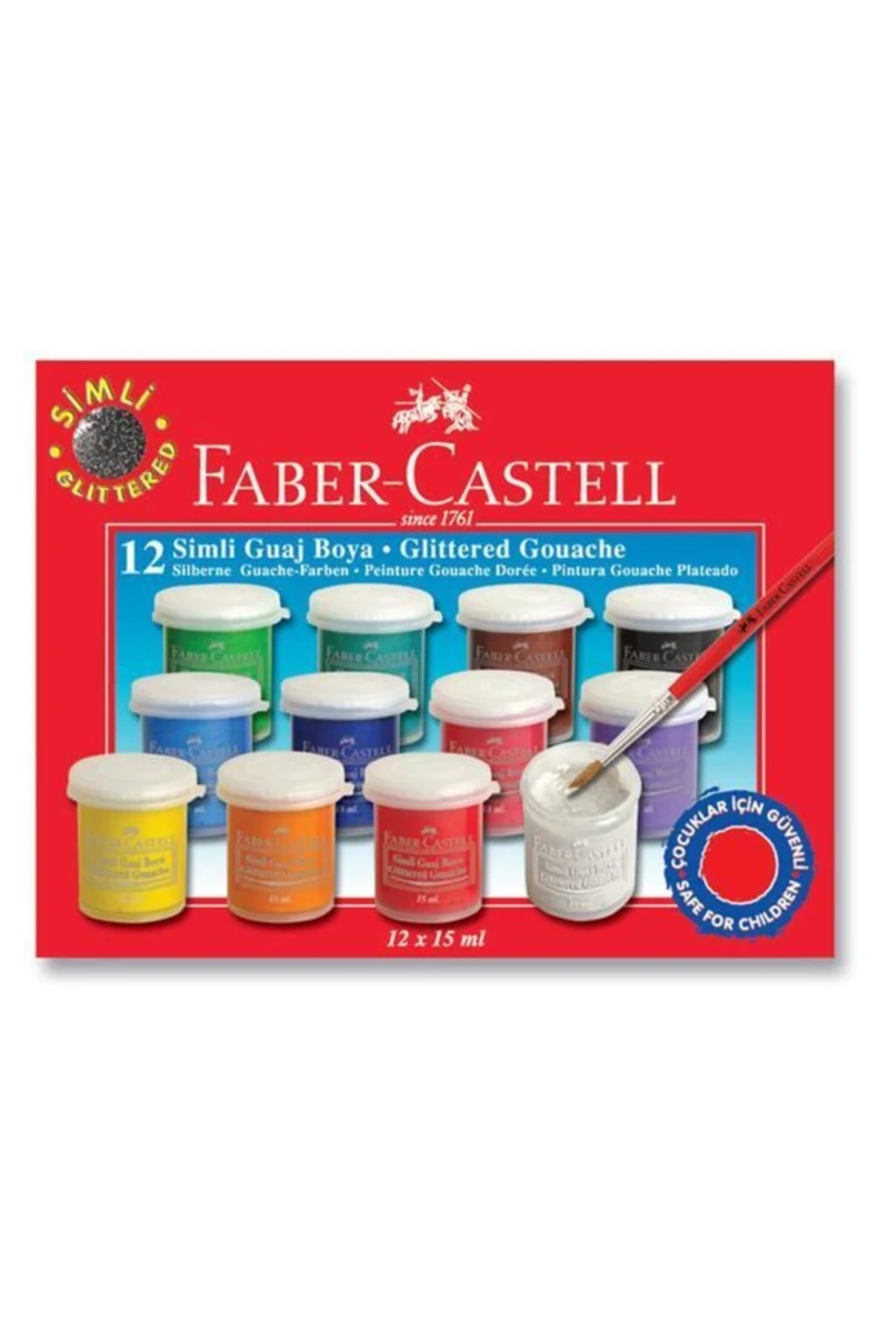 Faber-Castell Simli Guaj Boya 12 Renk