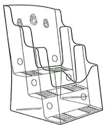 Mapi 5380553 M.Üstü Broşür Stand A5 3 Cepli