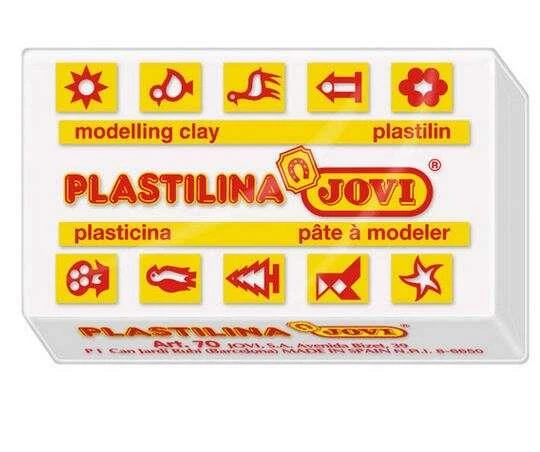 Jovi Oyun Hamuru Plaka 50 GR Beyaz 70/01