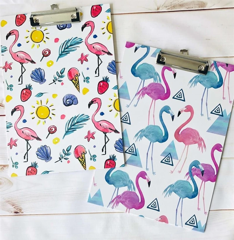 Piano Flamingo Desenli Sekter Dosya Sekreterlik Dosya