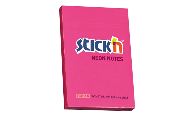 Gıpta 21161 Stıckn 76X51 Neon Magenta 100Yp