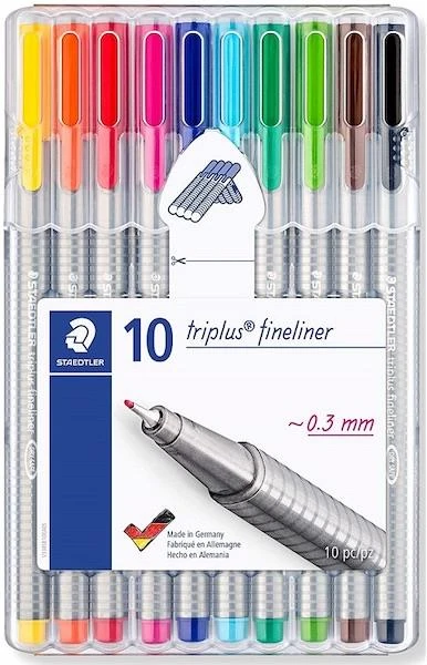 Staedtler 334 Sb10 Trıplus Fınelıner 0.3Mm 10Lu Set