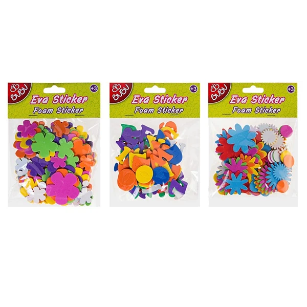 Bu-Bu Eva Stıcker Seti 12'Li Pvc Bubu00088