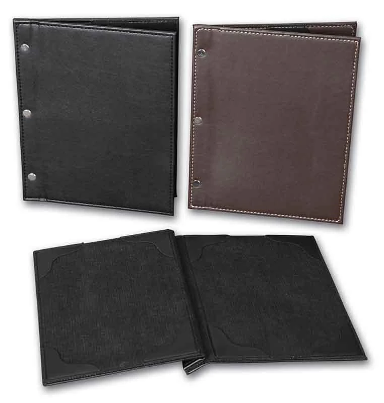 2K Menü Kabı 18X23 Suni Deri Vidalı Kahve 4044K