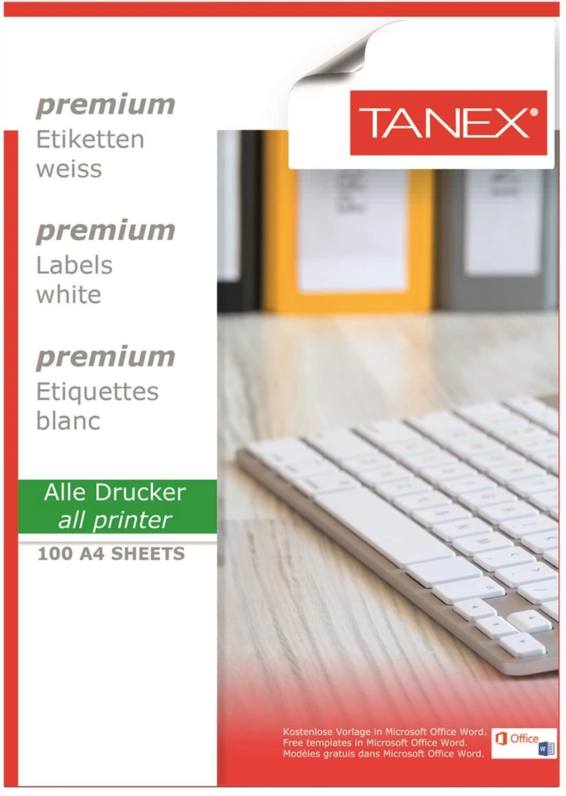 Tanex Tw-2055 Lazer Etiket 37*24 Mm