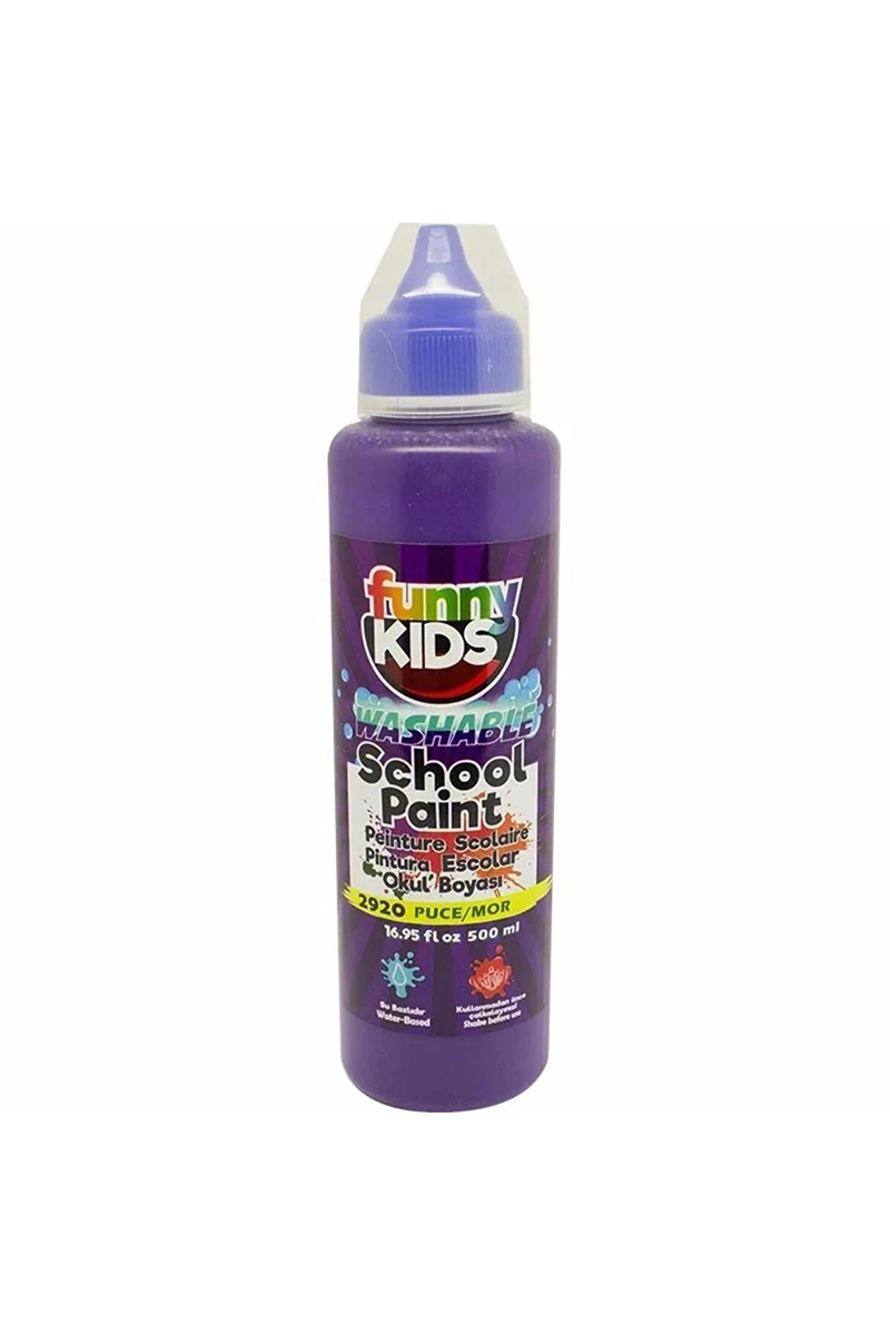 Rich Funny Kids Yıkanabilir Okul Boyası 500ml - 2920 Mor
