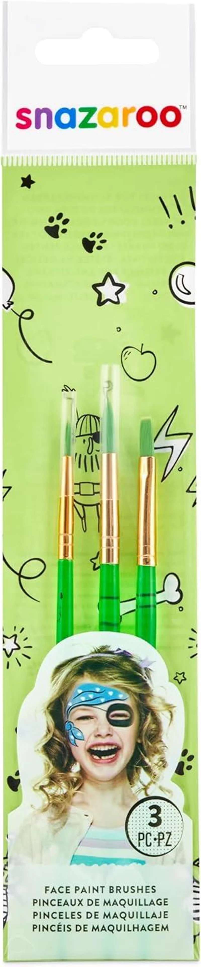 Snazaroo Yüz Ve Vücut Boyama Fırçaları 3^lü Set