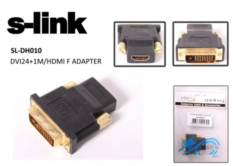S-link SL-DH010 Hdmı Dişi To Dvı 24+1 Erkek Çevirici