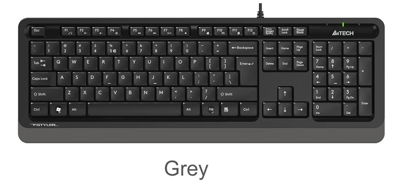 A4 Tech Fk10 Q Usb Fsytyler Gri Tr Fn-Multimedya Klavye