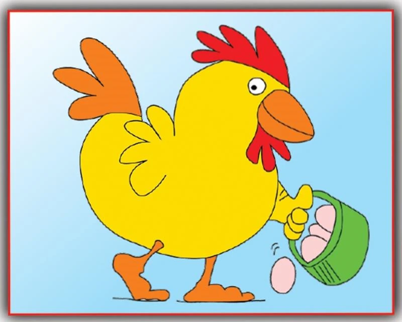 Artdeco Y-Dst-18-02 Kids Desenli Tuval 18X24Cm Tavuk