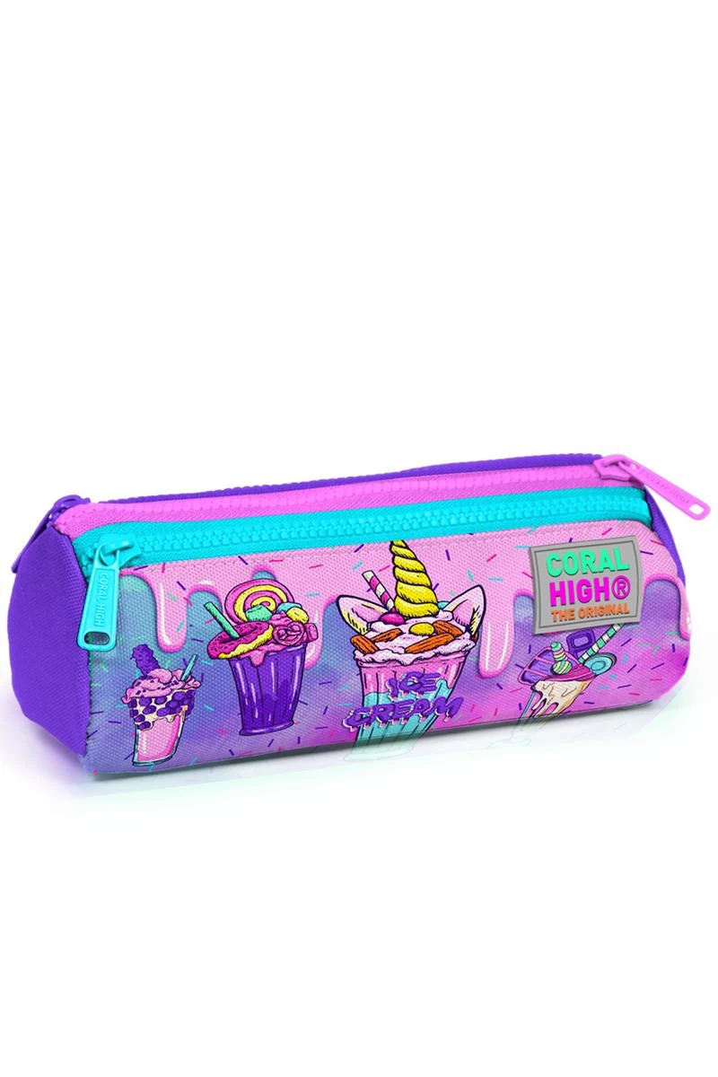 Yaygan Coral Hıgh Kalem Çanta (Üç Bölmeli) 22049