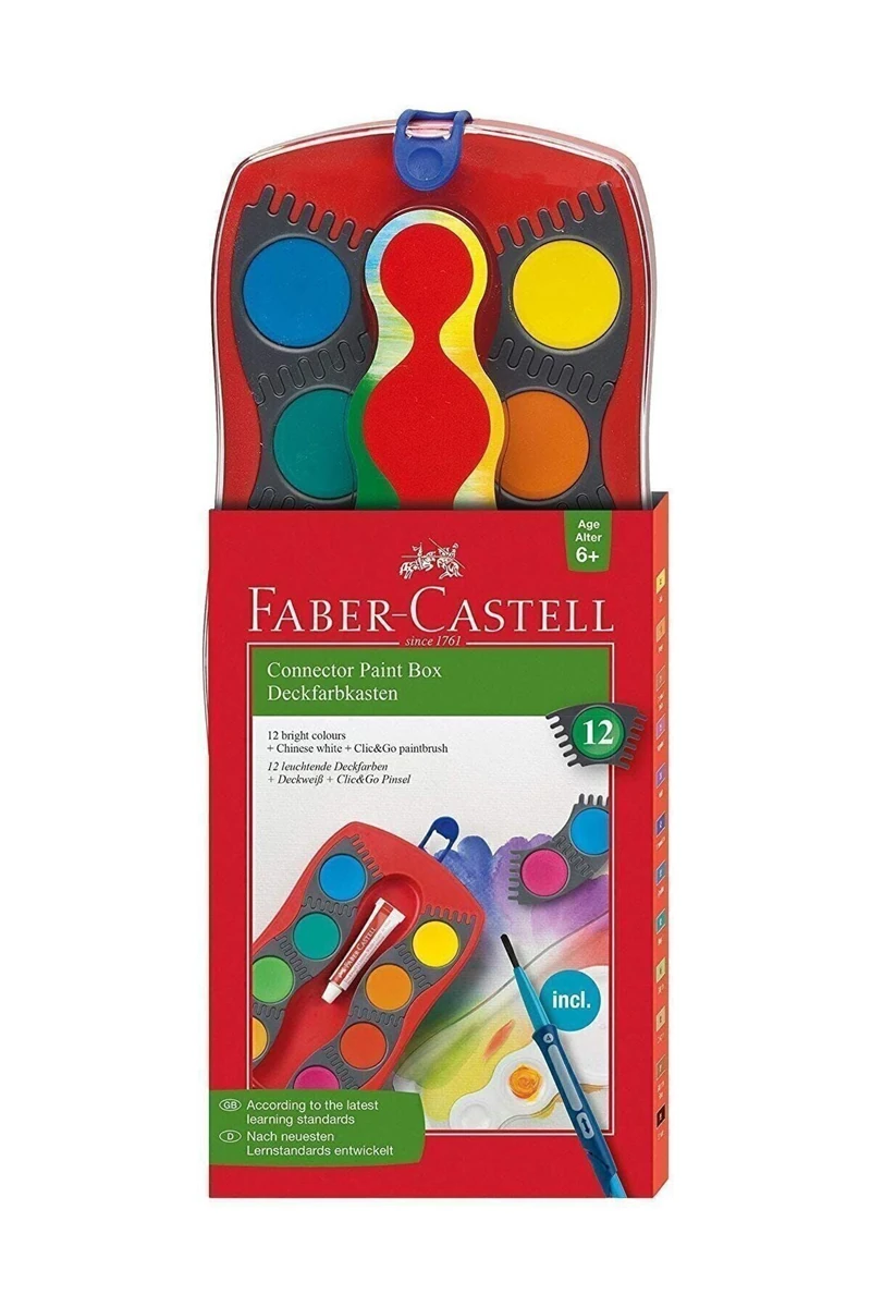 Faber-Castell Değiştirilebilir Tablet Suluboya12 Renk