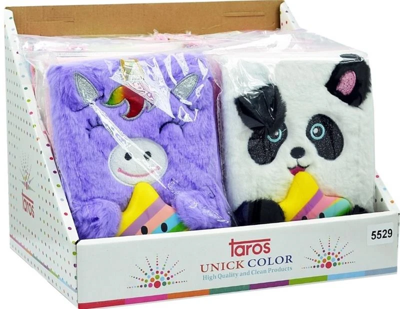 Unıck Color Hatıra Defteri Puffy Anımals Peluş Lüks 5529