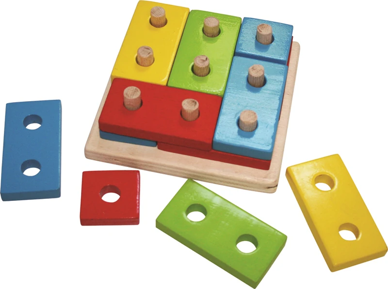 Kalpe Ahşep Eğitici Oyuncak Blok Puzzle Sök-Tak Çocuk Kutu Oyun