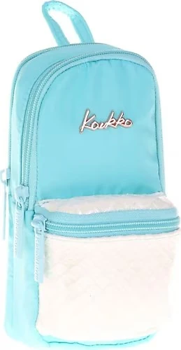 Kaukko Bright Scale Turkuaz Junior Bag Çanta Şekilli Kalem Çantası