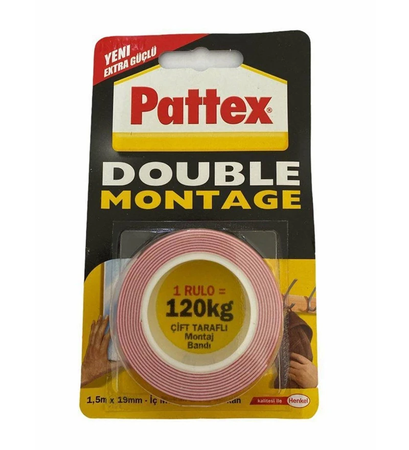 Pattex 1483609 Double Montaj Bandı 12*12