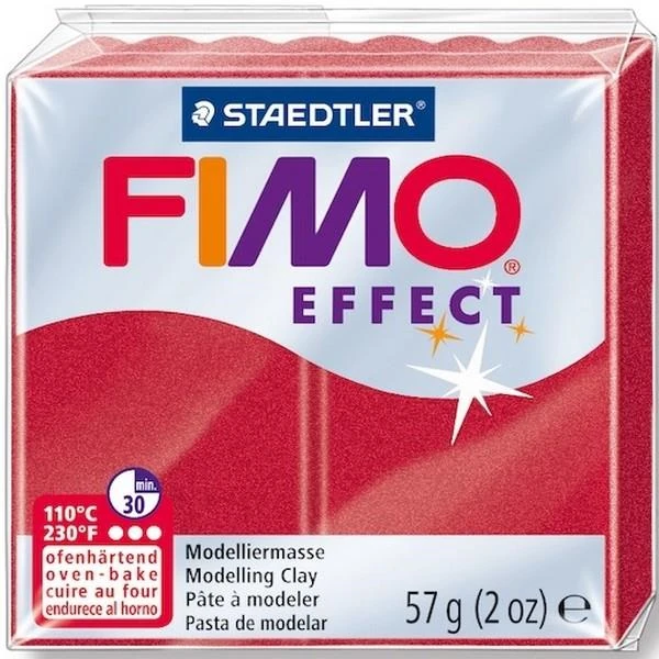 Fımo Modelleme Kili Effect Metalik Kırmızı 8020-28