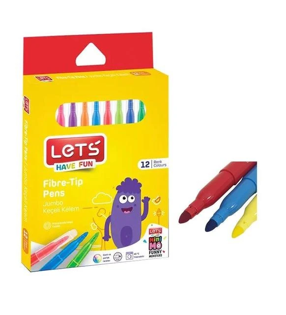 LETS KECELI KALEM JUMBO 12 LI L-7012 *.LETS-23