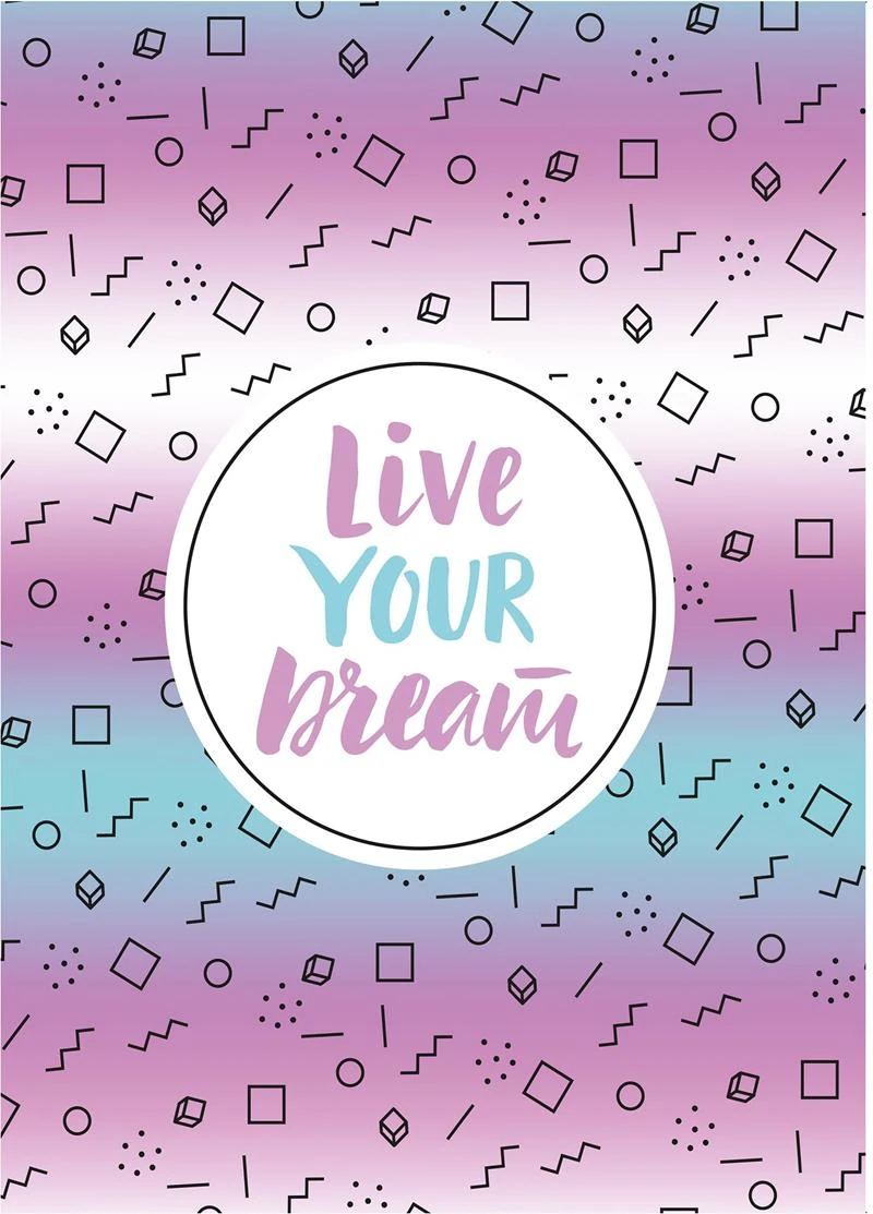 Unıck Color Defter A4 Lıve Your Dream İnce Kapak 5051