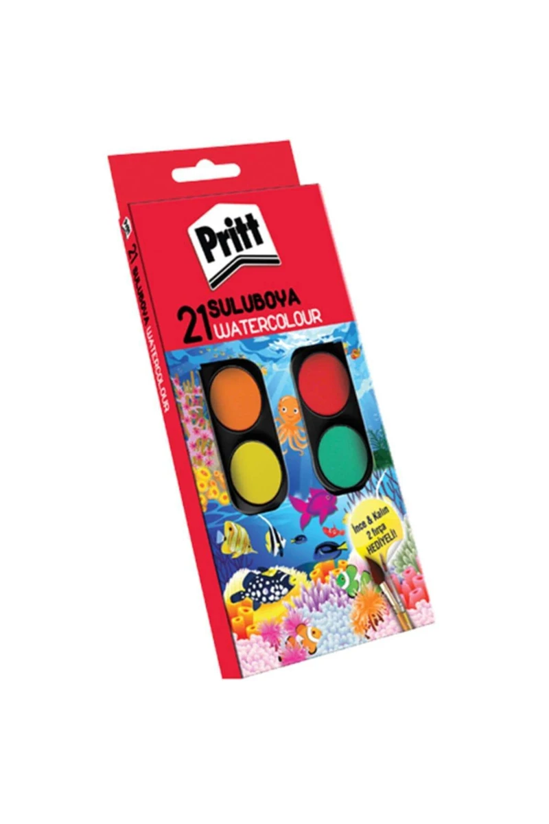 Pritt 1671703 21 Renk Suluboya Büyük 12*72