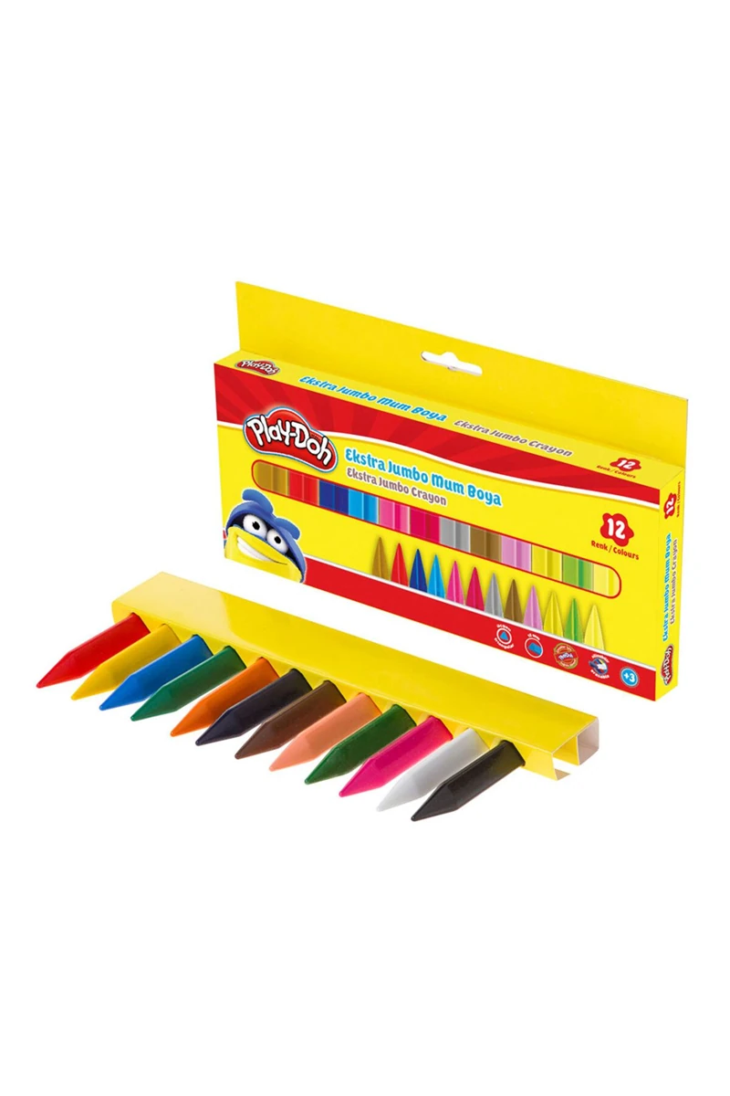 Play-Doh Mum Boya Extra Jumbo 12 Renk Cr011