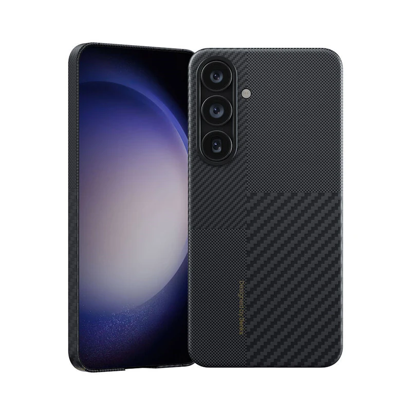 Galaxy S25 Kılıf M-safe Şarj Özellikli Karbon Fiber Benks Montage ArmorAir Kevlar Kapak