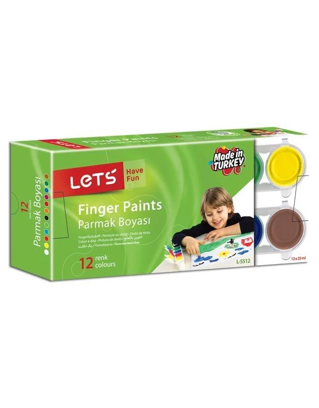 LETS PARMAK BOYASI 12 LI 25 ML 12*25 ML L-5512 *.LETS-23