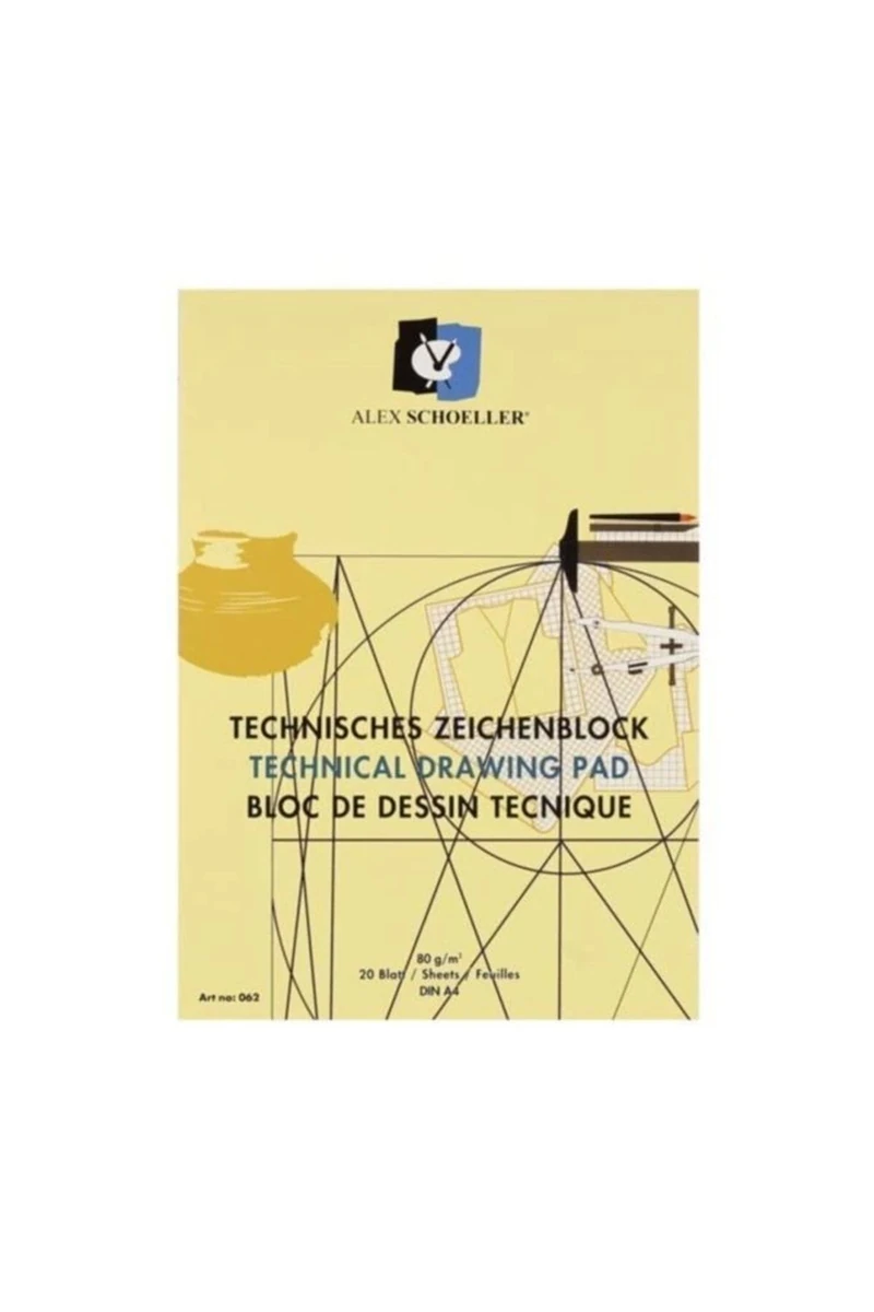 Alex Teknik Çizim Bloğu 80Gr A4 20 Ypr. Dikey 062