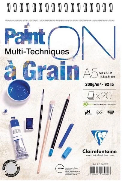 Clrf Pd966217 Paint-On Çzm Blok A5 200Gr 20Yp Spr