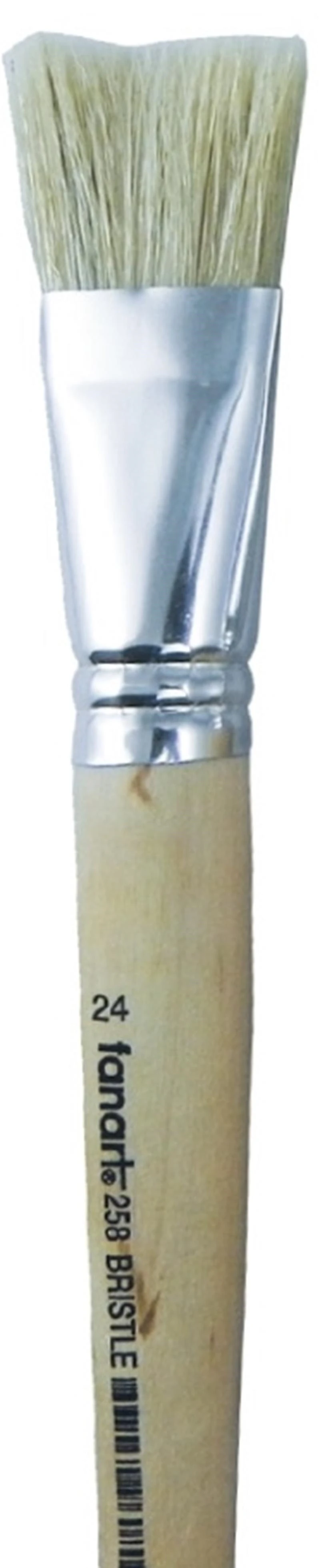 Fanart Academy Fırça 258 Serisi Sert Kıl Yassı Uzun Sap No:24 F-7258.24