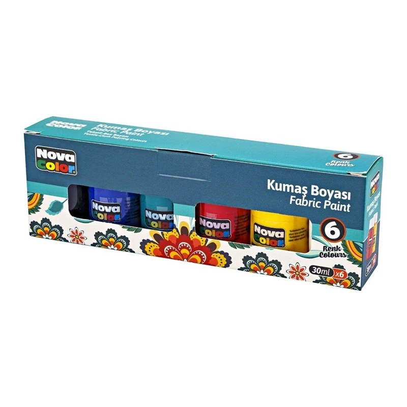 Nova Color Nc-188 Kumas Boyası 6Li Takım